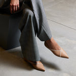 Avner Blanket Stitched Leather Ballet Flats