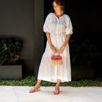 Bonnie 55 Wicker Heel Slides