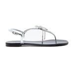 Crystal Bow Thong Sandal