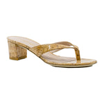 Brigida 50 Block Heel Cork Thongs
