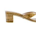 Brigida 50 Block Heel Cork Thongs