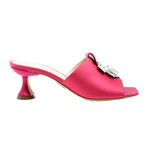 Calia 55 Embellished Silk Mid Heel Slide