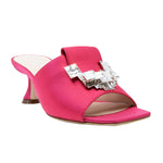 Calia 55 Embellished Silk Mid Heel Slide