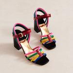 Camila 85 Multicolour Block Heel Sandals