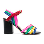 Camila 85 Multicolour Block Heel Sandals