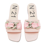 Chain Embellished Flat Slides