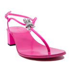 Clementyne 40 Crystal Block Heel Sandals