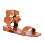 Danny Flat Leather Strappy Sandals