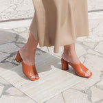 Jodie Square Open Toe Mules