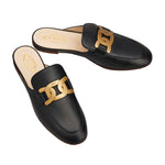 Kate Chain Leather Mules