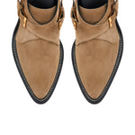 Monkstraps Boots in Suede