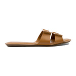 Natural Calf Leather Slides