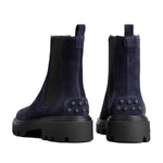 Pull On Lug Sole Suede Boots