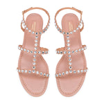 Tequila cyrstal embellished flat sandals