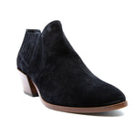 Suede Cuban Heel Elastic Ankleboots