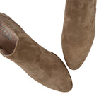Suede Cuban Heel Elastic Ankleboots