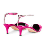 Xenya Crystal Mid Heel Pumps