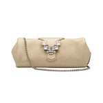 Anthea Embellished Leather Clutch Bag
