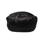 Millie Ruched Round Leather Clutch