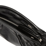 Millie Ruched Round Leather Clutch
