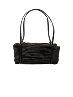 Sue Plisse Leather Shoulder Bag