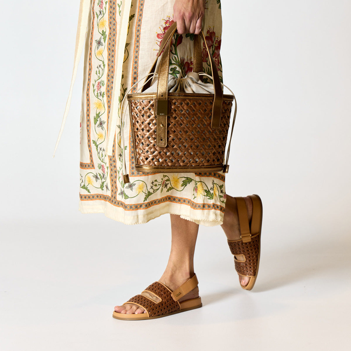 Ellie Woven Wicker Tote Bag