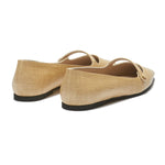 Classic Flat Raffia Ballet Pumps
