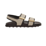 Barrette Double Strap Canvas Flat Sandal