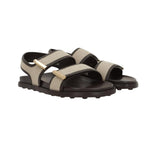 Barrette Double Strap Canvas Flat Sandal