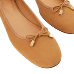 Bow Detail Classic Suede Ballet Flat