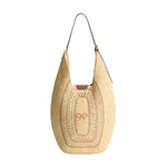 Bow Hobo Raffia Bag