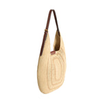 Bow Hobo Raffia Bag