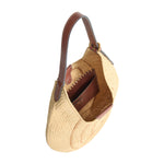 Bow Hobo Raffia Bag