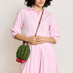 Crossbody Raffia Cactus Bag