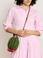Crossbody Raffia Cactus Bag