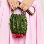 Crossbody Raffia Cactus Bag