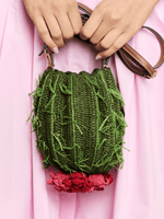 Crossbody Raffia Cactus Bag
