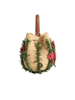 Crossbody Raffia Cactus Floral Bag