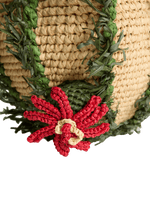 Crossbody Raffia Cactus Floral Bag