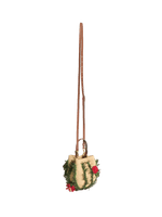 Crossbody Raffia Cactus Floral Bag