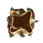 Crossbody Raffia Cactus Floral Bag