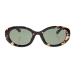 Marcie Small Oval Acetate Sunglasses