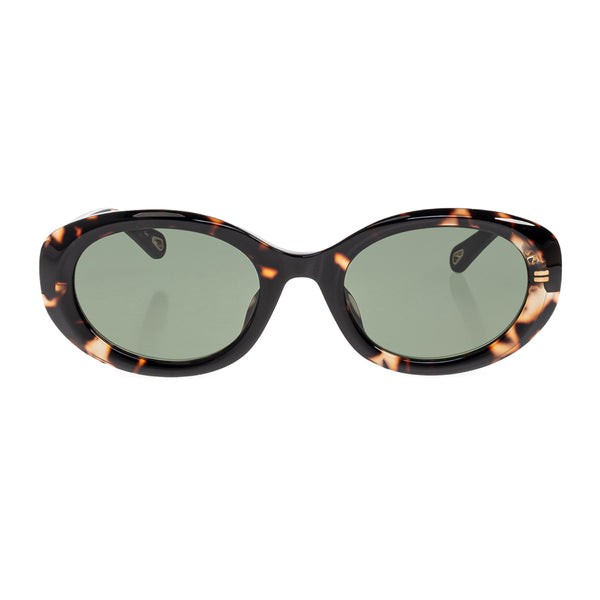 Marcie Small Oval Acetate Sunglasses