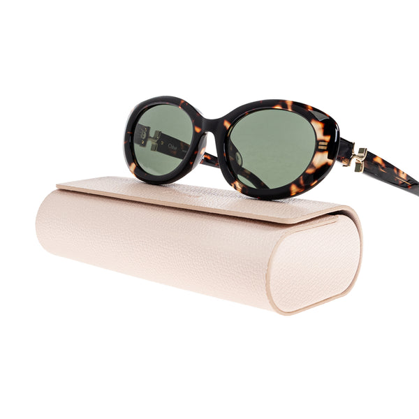 Marcie Small Oval Acetate Sunglasses