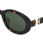Marcie Small Oval Acetate Sunglasses