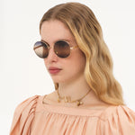 Aly Round Metal Sunglasses
