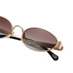 Chloe Holly Oval Metal Sunglasses