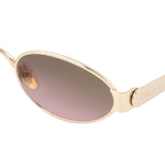 Chloe Holly Oval Metal Sunglasses