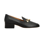 Charm 35 Block Heel Leather Loafers