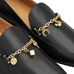 Charm 35 Block Heel Leather Loafers
